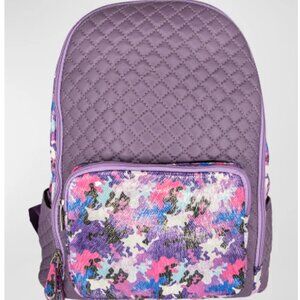 Bari Lynn Kid's Girl's lavender shimmer camo backpack NWT